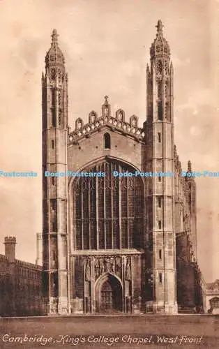 R361842 Cambridge Kings College Chapel West Front Friths Serie Nr 26505