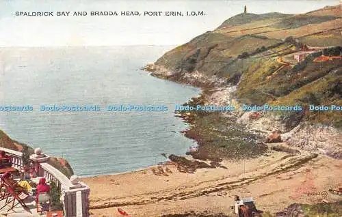 R363743 Spaldrik Bay And Bradda Head Port Erin I O M 84242 J V Valesque Postkarte