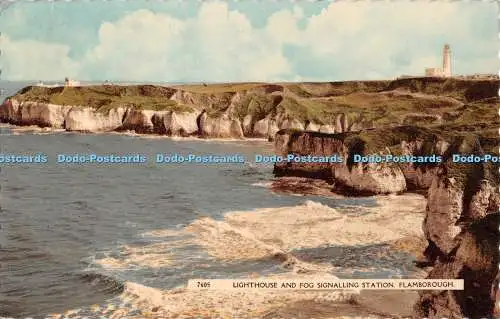 R366593 Flamborough Leuchtturm und Nebel Signalstation H Coates