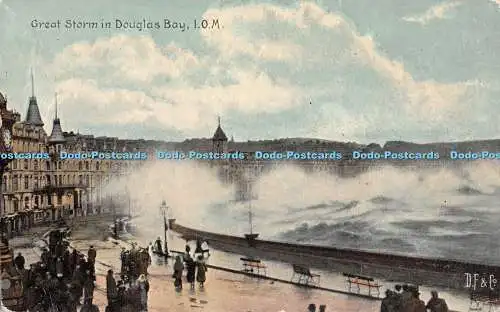 R363768 Great Storm in Douglas Bay I O M D F and Co British Series No 187 1908