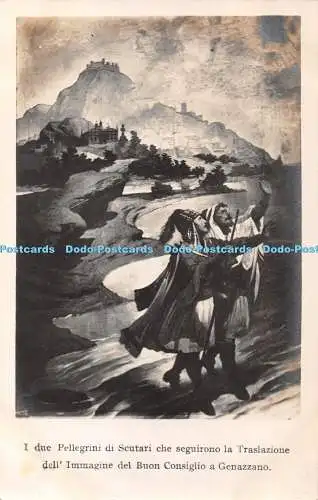 R361893 I due Pellegrini di Scutari che seguirono la Traslazione dell Immagine d