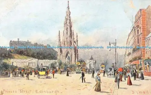 R363790 Princes Street Edinburgh D kleine Raphael Tuck and Sons Postkarte Serie 7