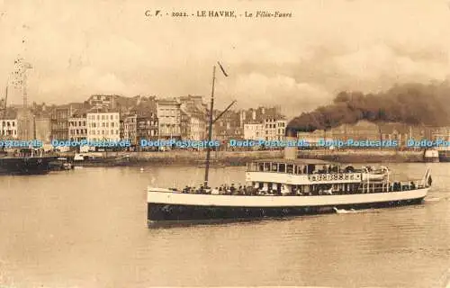 R368238 Le Havre Le Felix Faure C V Postkarte 1915