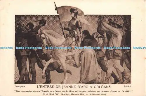 R365142 L Entree de Jeanne D Arc a Orleans Lenepveu Heliogravure Iung Cliche X