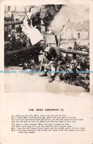 R361951 The Irish Emigrant 1 I sitze on the stile Mary where we saßen side by s