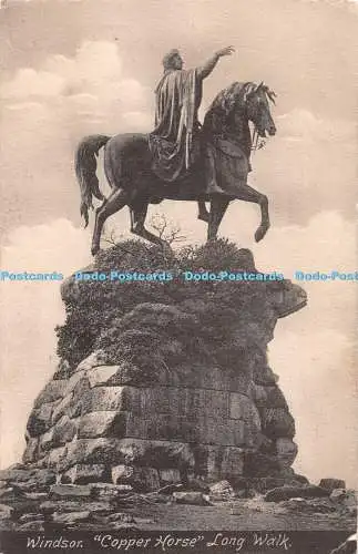 R361974 Windsor Copper Horse Long Walk Friths Series No 35433 1906