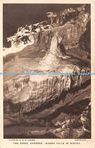 R361979 A G H Gough The Caves Cheddar Niagarafälle im Winter