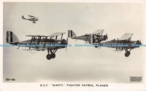 R368312 R A F Wapiti Fighter Patrol Planes Valentine Flugzeug Foto RP