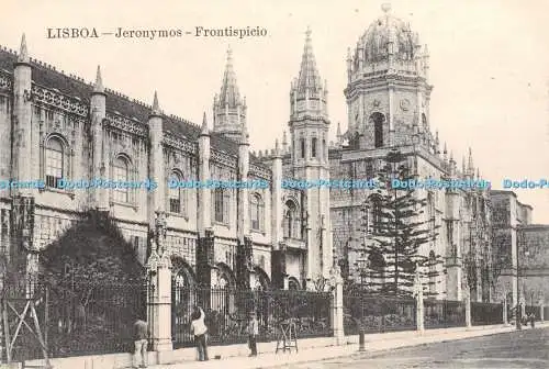 R365211 Lissabon Hieronymus Frontispicio Postkarte