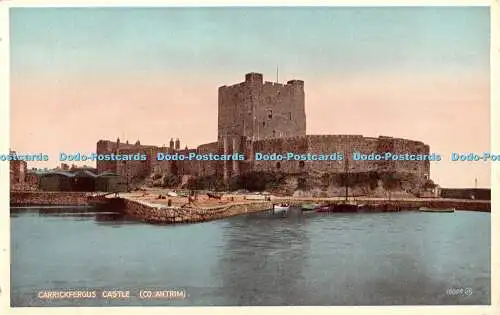 R363893 Carrickfergus Castle Co Antrum 16004 J V Carbo Farbpostkarte Valentinstag