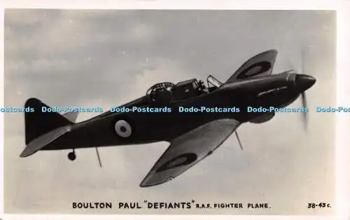 R368319 Boulton Paul Defiants R A F Jagdflugzeug Valentine RP