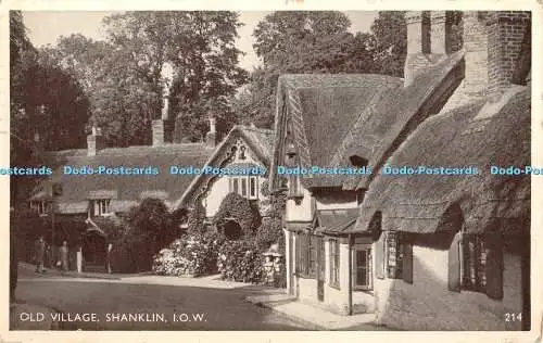 R363932 Old Village Shanklin I O W 214 Postkarte 1955