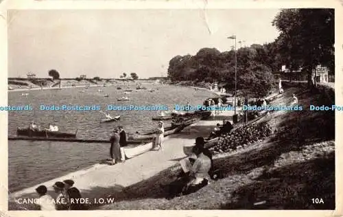 R363933 Kanu Lake Ryde I O W 10A Postkarte