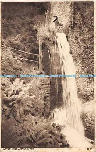 R368361 Hawkcombe Water Wheel H M Rawles The Post Office