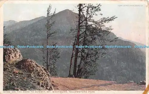 R363941 On The Road To Summit MT Washburn Yellowstone Park 10768 Corp Detroit Pu