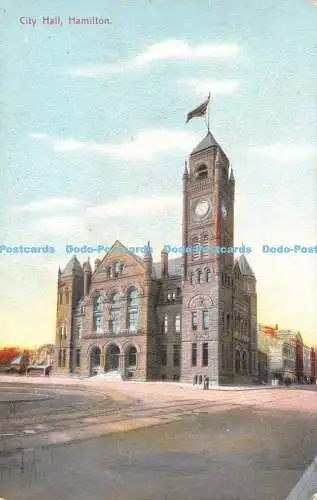 R368403 Hamilton City Hall W G MacFarlane Private Postkarte