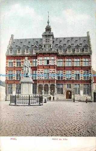 R366822 Hal Hotel de Ville D T C Postkarte