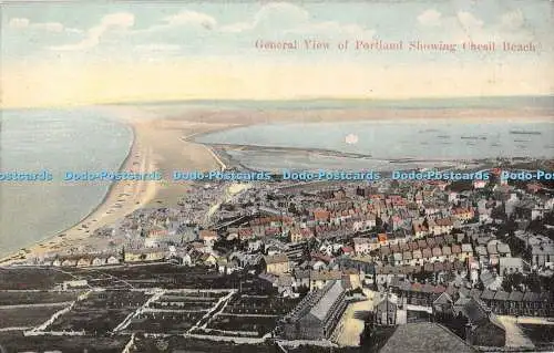 R365319 Gesamtansicht von Portland zeigt Chesil Beach B Y H Cummings Woolstone B