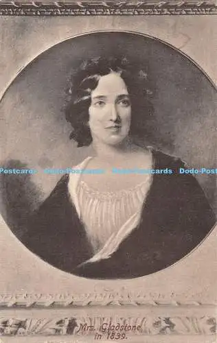 R368436 Mrs Gladstone 1839 F Frith Postkarte
