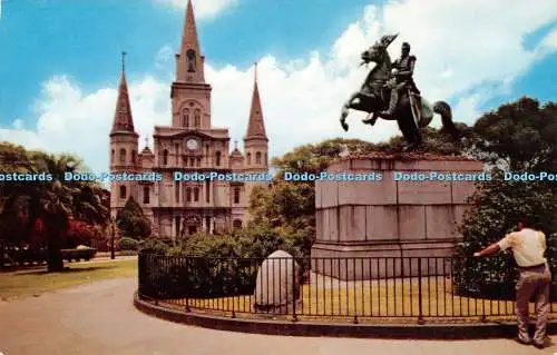 R364010 St Louis Cathedral und Jackson Monument Farbfoto von Grant L Robertson