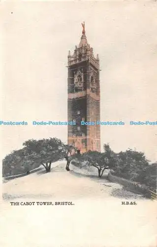 R366858 Bristol The Cabot Tower H B und S Postkarte