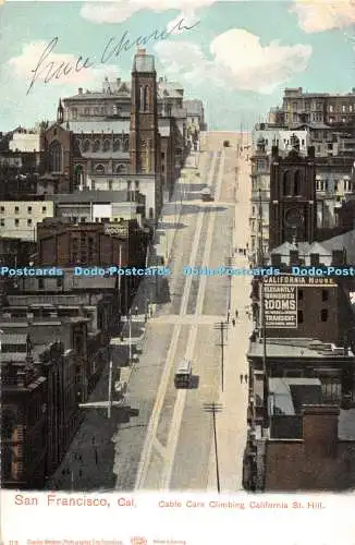 R362123 San Francisco Cal Cable Cars Climbing California St Hill 118 Charles Wei