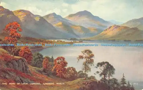 R36350 The Head of Loch Lomond Looking North Valentine Art Farbe Edward H Thom