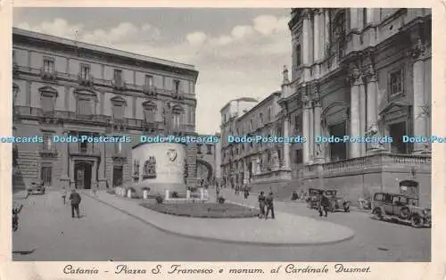 R365354 Catania Piazza S Francesco e Monum al Cardinale Dusmet Fotogravure Cesar