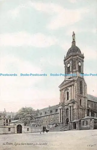 R366883 Rennes Eglise Notre Dame und Archeveche L V und Cie Aqua Foto