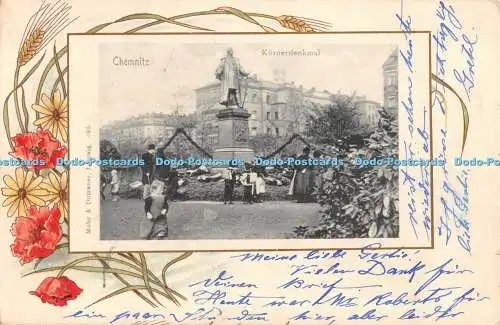 R370238 Chemnitz Kornerdenkmal Mohr und Dutzauer 095 1902