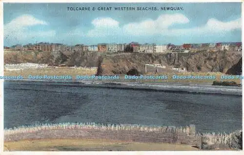 R365400 Newquay Tolcarne and Great Western Beaches E T W Dennis 1957