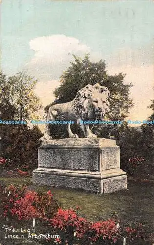 R366946 Lincoln Arboretum The Lion W K Morton 1918