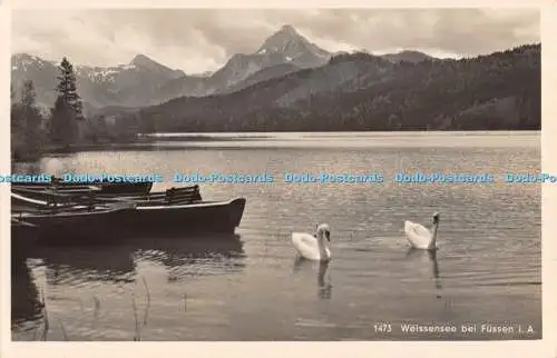 R370287 1473 Weissensee bei Füssen i A H Kronburger