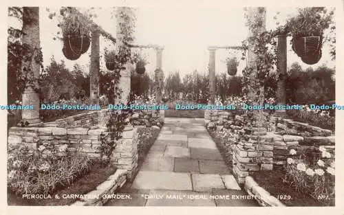 R370309 Pergola und Nelkengarten Tagespost Ideal Home Ausstellung 1929 Nr 1