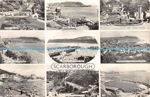 R365472 Scarborough Italian Gardens The Spa and South Bay H Webster Helvellyn Ho