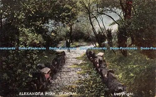 R365482 Oldham Alexandra Park D und D G Postkarte