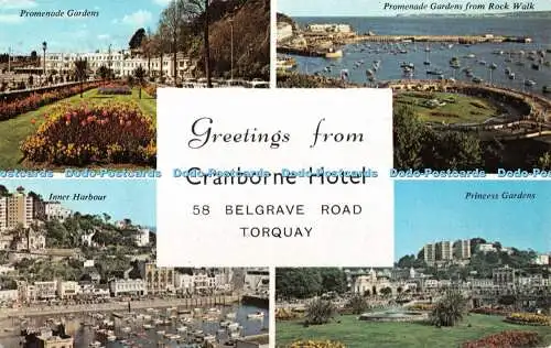 R365518 Torquay 58 Belgrave Road Greetings from Cranborne Hotel Inner Harbour Pr