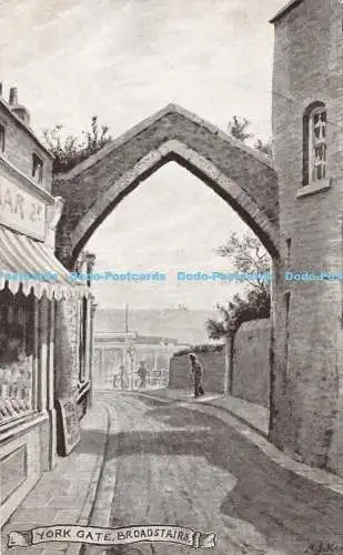 R368642 York Gate Broadstairs Ancient Flint Arch Geo Cullmer A J Keene Wm C Gent