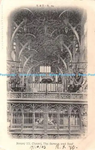 R367066 Henry VII Chapel The Screen and Roof S and T S 24 1903