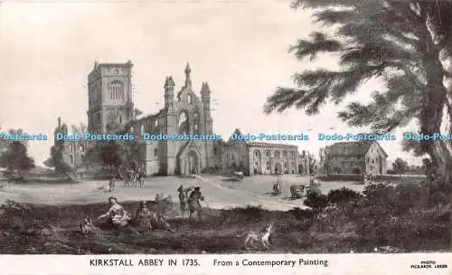 R365580 Kirkstall Abbey 1735 aus einem zeitgenössischen Gemälde Pickards RP