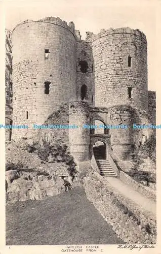 R367150 Harlech Castle Gatehouse von E Vandyck Printers H M Office of Works