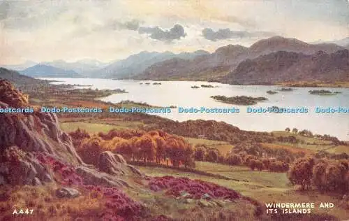 R365630 Windermere and Its Islands Valentine Art Farbe E H Thompson