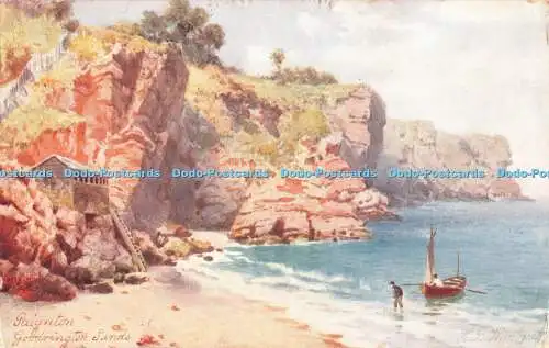 R365665 Paignton Goodrington Sands Tuck Oilette Postkarte 6284 H B Wimbush 1907