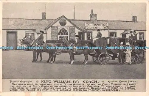 R365702 King William IV s Coach Tassell Gretna Green Series