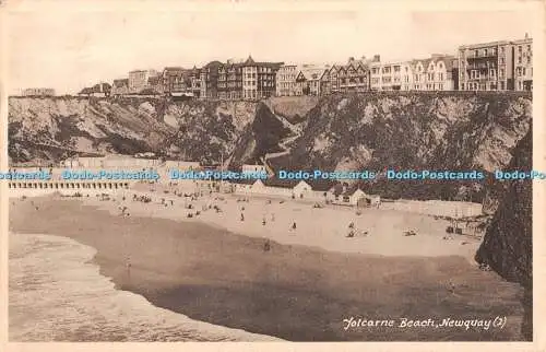 R370570 Newquay Tolcarne Beach M und L National Series 1954