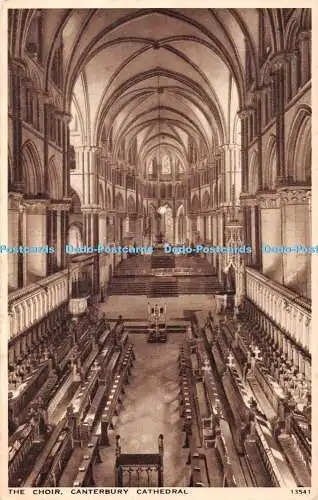 R367249 Canterbury Cathedral The Choir J Salmon Gravure Style
