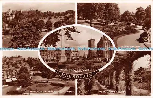 R365726 Harrogate The Stray War Memorial and St Peter Church Valentine RP Multi