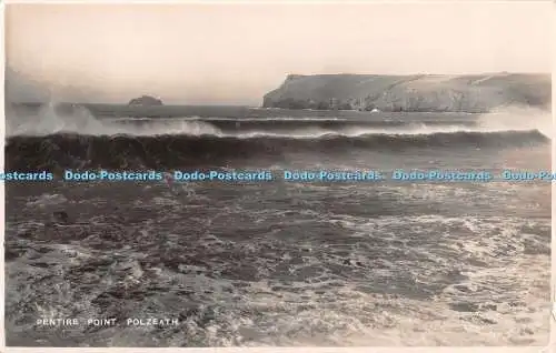 R365749 Polzeath Pentire Point RP Postkarte 1947