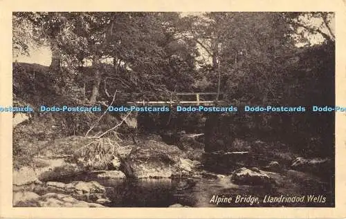 R368870 Alpine Bridge Llandrindod Wells J Handley The Seal of Artistic British E