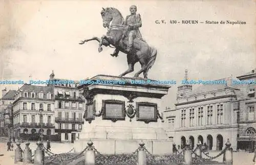 R370601 Rouen Statue de Napoleon C V 430 Postkarte